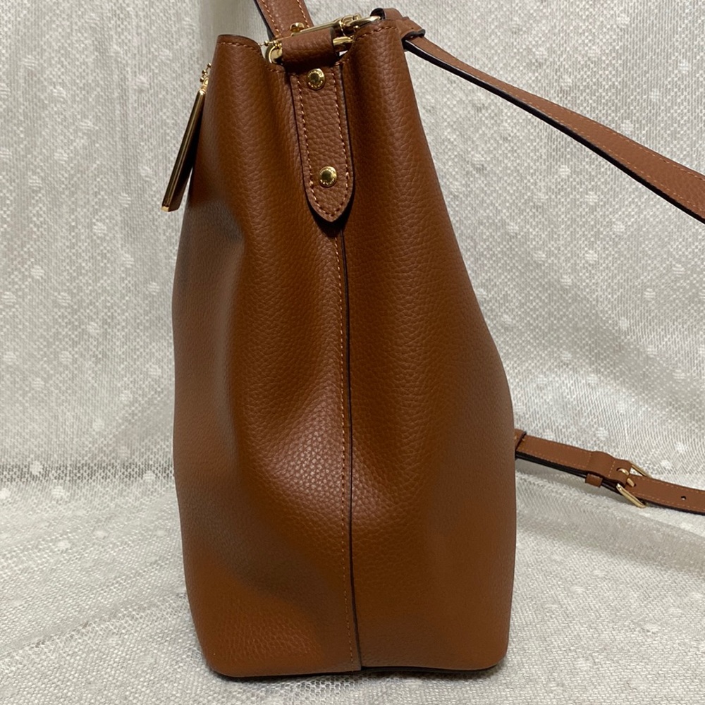 *SOLD*Coach Large Leather Town Bucket Bag In Redwood 1941 Red - Picture 8 of 15